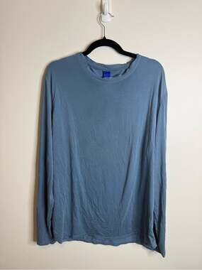 Kit and Ace Men's Long Sleeve Crewneck - Slate Blue
